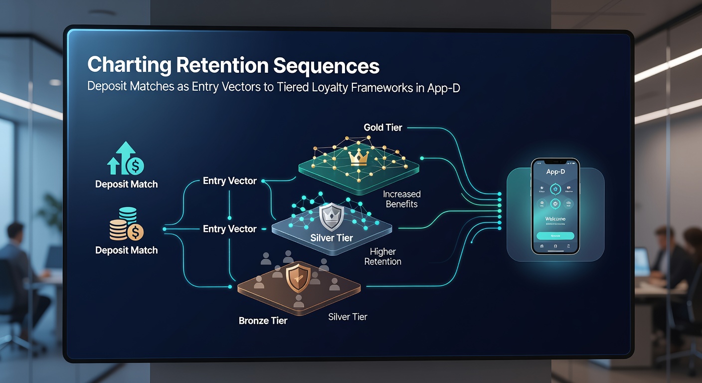 Visualisierung von Loyalty-Tier-Progression mit Deposit-Match-Einstieg in mobilen Gambling-Apps