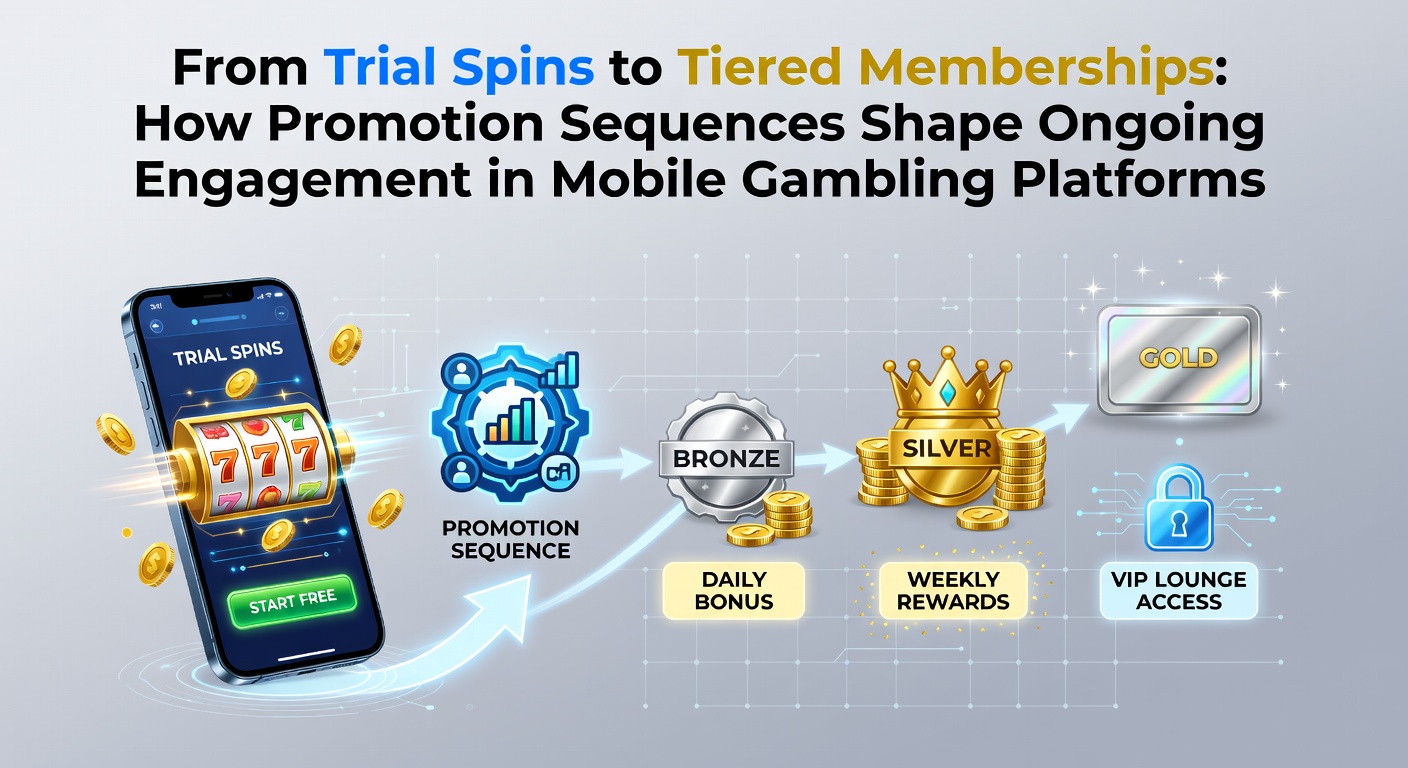 Darstellung der Entwicklung von Probespins zu VIP-Stufen in mobilen Casinos
