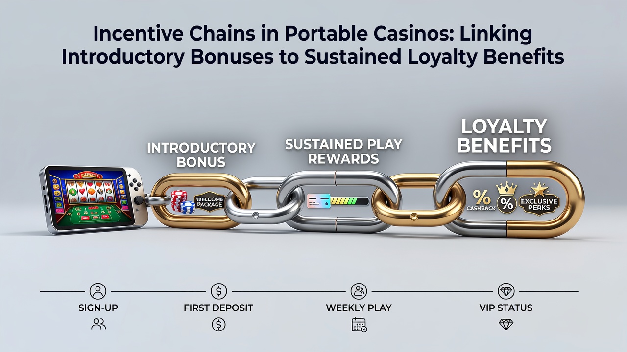 Darstellung von Anreizketten in mobilen Casinos mit Bonusverknüpfungen
