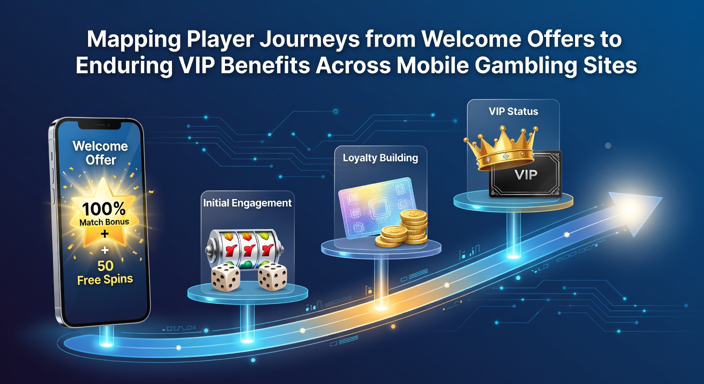 Darstellung der Spielerreise von Willkommensangeboten bis zu VIP-Programmen in mobilen Casinos